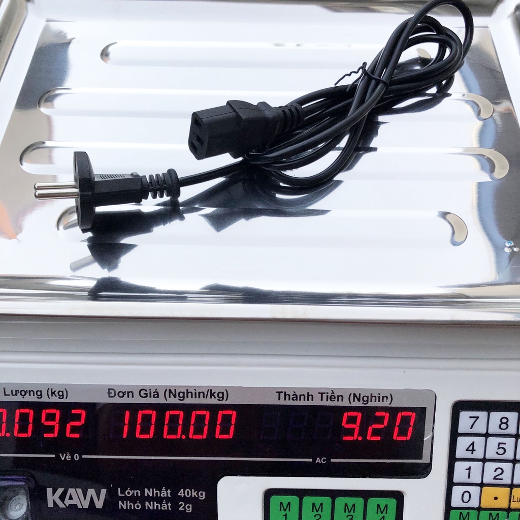 Cân điện tử 40kg Kaw có 20 Phím chức năng tính năng trừ bì, cộng dồn - BH 12 THÁNG