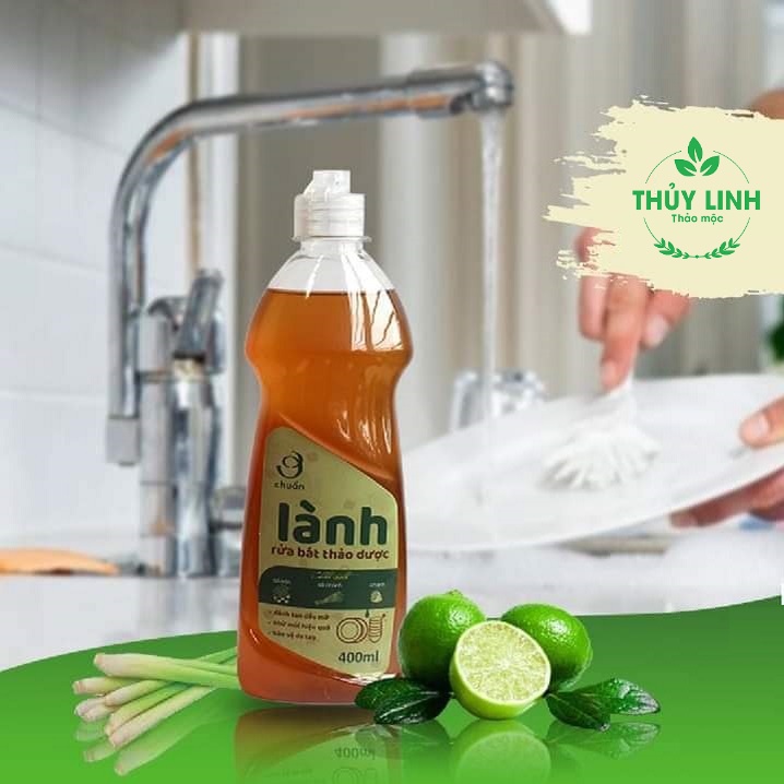 Nước rửa chén, bát hữu cơ từ Bồ Hòn lên men sinh học thảo dược AN THÁI HƯNG rửa sạch bát đĩa cốc chén hiệu quả