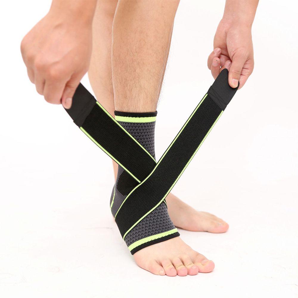 Băng Quấn Bảo Vệ Cổ Chân Bằng Nylon Dệt 3D Co Giãn Hỗ Trợ Chạy Xe Đạp Thể Thao