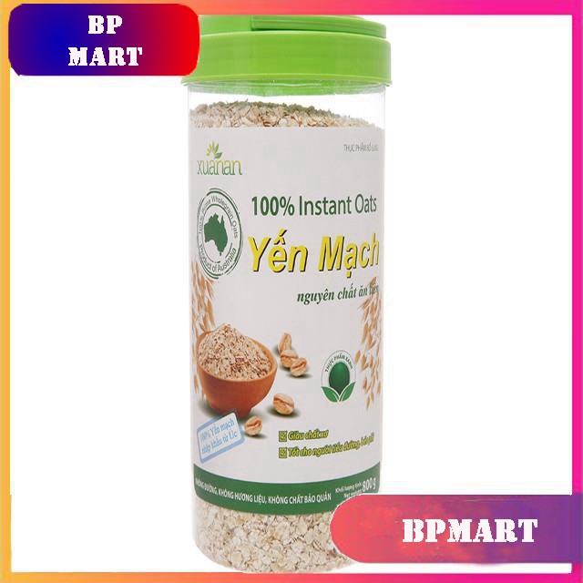 Yến mạch nguyên chất ăn liền Xuân An hộp 800g| SỮA ĂN SÁNG| BÁNH ĂN SÁNG| BÁNH | BỘT YẾN MẠCH - BPMart