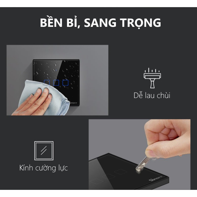 Công tắc Cảm ứng WIFI Sonoff T3EU/ US (Phiên bản mới 2019)