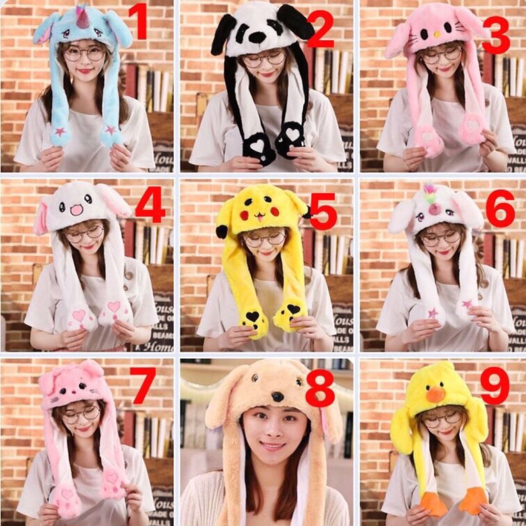 NÓN THÚ VẪY TAI/ NÓN TAI THÚ CHUYỂN ĐỘNG