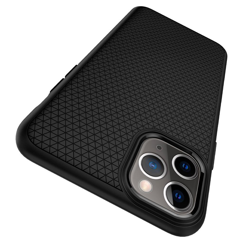 Ốp lưng chống sốc hàng hiệu Spigen Liquid Air màu đen cho iPhone 11 Pro Max | iPhone 11 Pro | iPhone 11