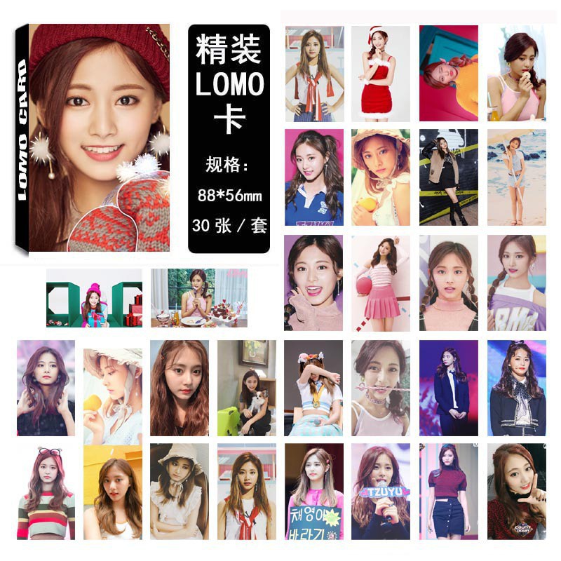 (Full mẫu) Lomo twice lomo tử du lomo nayoen lomo thành viên lomo sana bộ ảnh hộp 30 ảnh thẻ hình