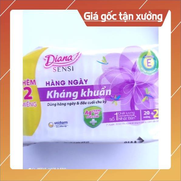 [ICLN9 giảm 5K cho đơn hàng 50k]  Băng vệ sinh Diana Sensi mặt bông siêu mềm ban ngày, hàng ngày [HÀNG CHÍNH HÃNG]