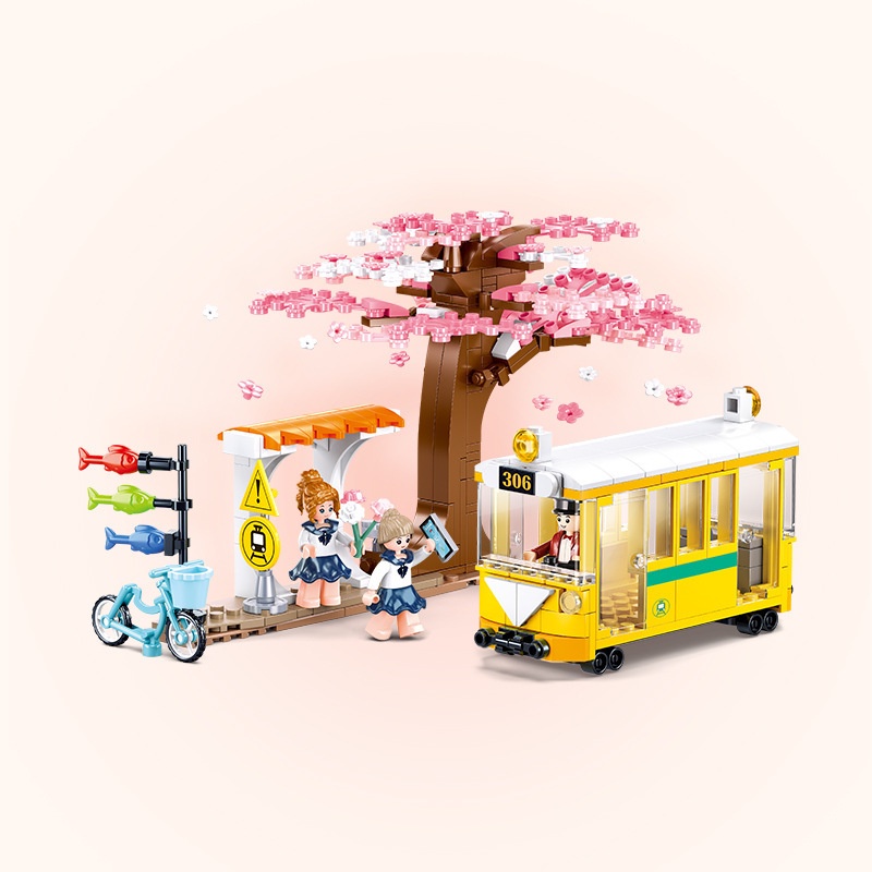 SLUBAN Bộ Đồ Chơi Lắp Ráp  Phong Cách Đường Phố Dành Cho Bé