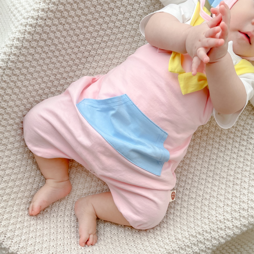 Áo Liền Quần + Nón Đáng Yêu Cho Bé Mới Sinh
