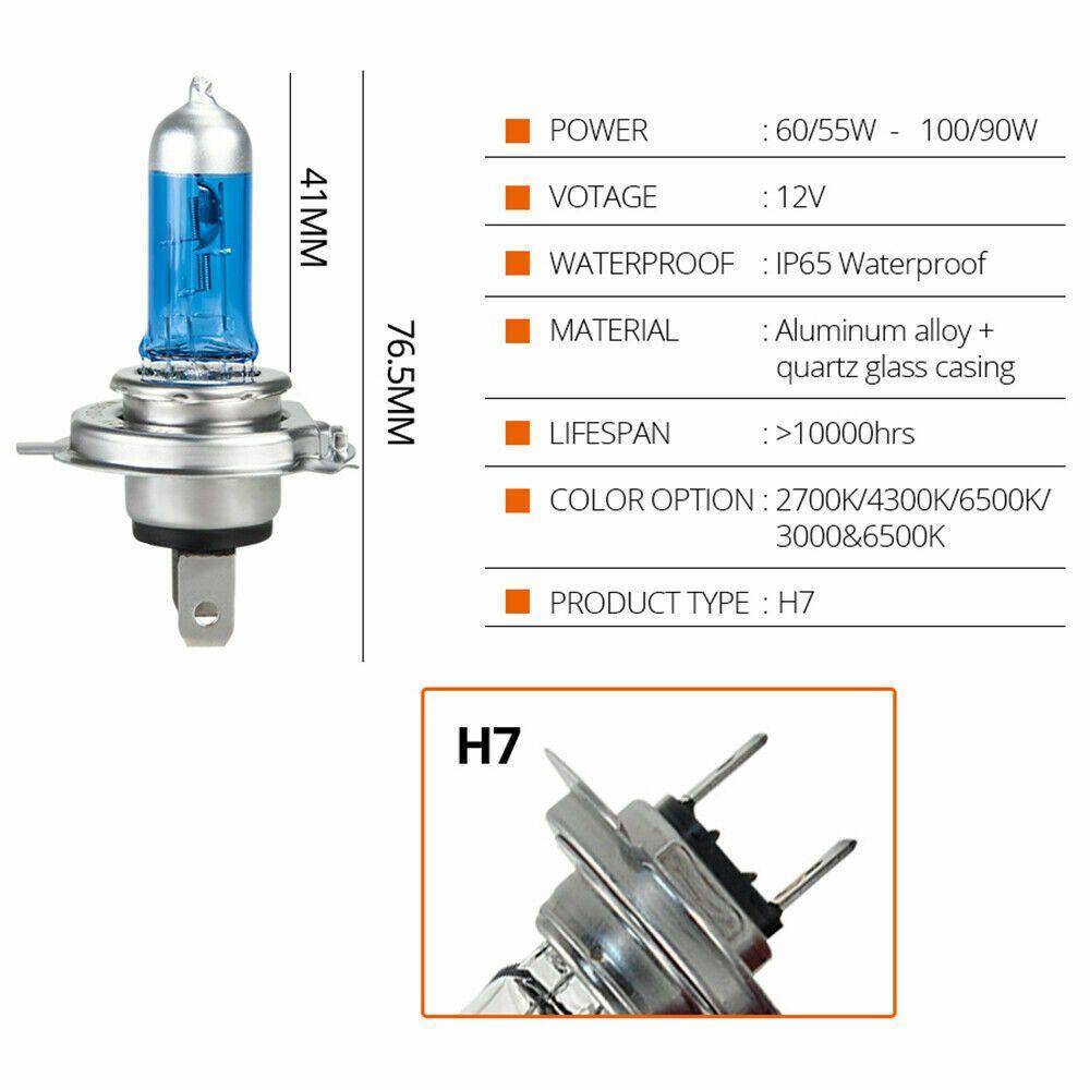 MAYSHOW Set 4 Bóng Đèn Pha Xenon 12v Ánh Sáng Trắng