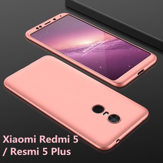 Ốp lưng 360 độ bảo vệ 2 màn hình cho Xiaomi Redmi 5 5plus