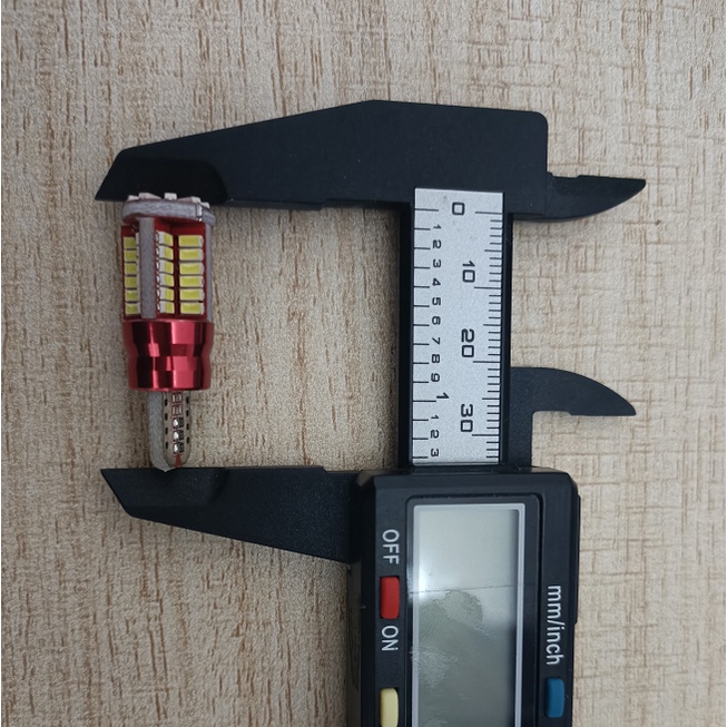 1 Bóng Đèn LED 57 Smd T10 12V Siêu Sáng W5w Wy5w W16w T15 Dành Cho Xe Mô Tô