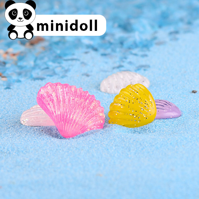 Charm Slime squishy Combo 04 Mô hình sao biển và sò nhiều màu sắc trang trí tiểu cảnh minidoll