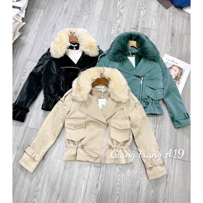 Áo da nhung lót lông mới về hàng QC