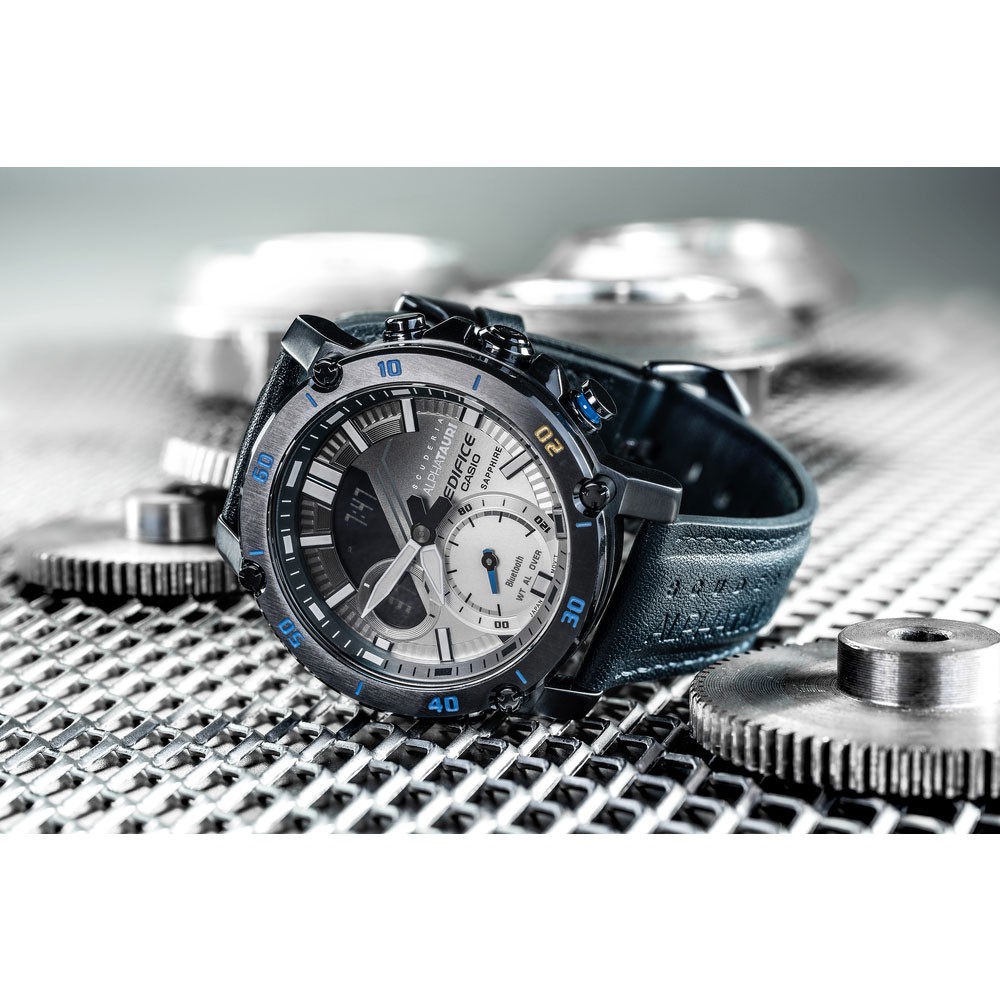 Đồng Hồ Nam Casio Edifice ECB-20AT-2ADR Chính Hãng - Dây Da | Edifice ECB-20AT-2ADR Scuderia AlphaTauri Limited Editiong