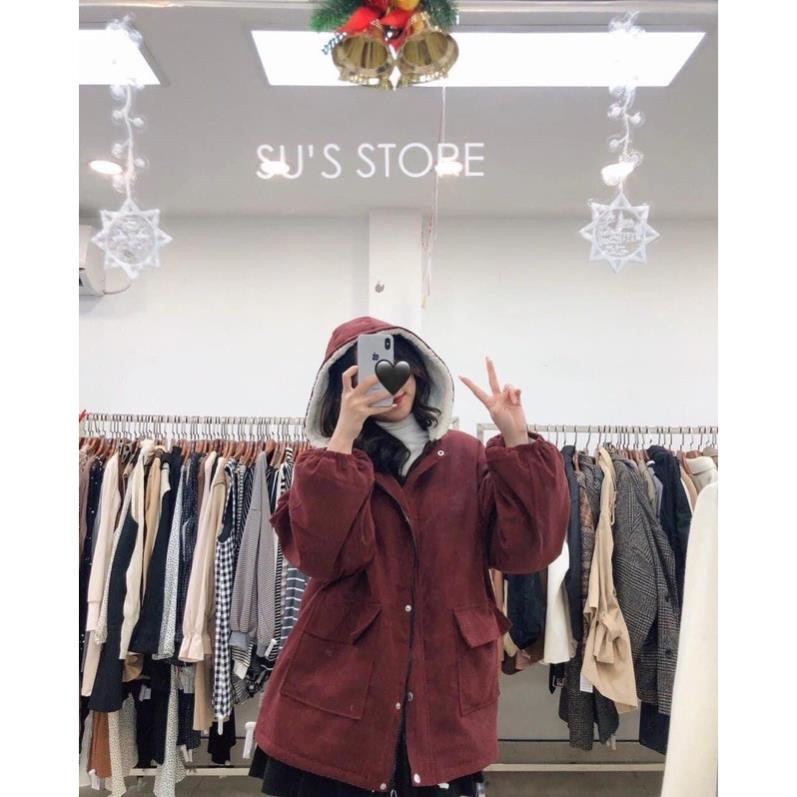 Áo khoác kaki lót lông cừu túi hộp (269k) | BigBuy360 - bigbuy360.vn