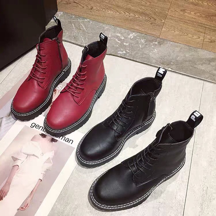 Giày cao cổ / boots da nữ ulzzang