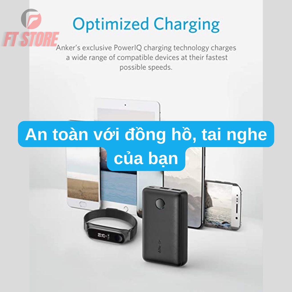【Giao Hỏa Tốc】Pin Dự Phòng 10000 mAh Sạc Nhanh 12W Anker A1223 PowerCore BH 12TH