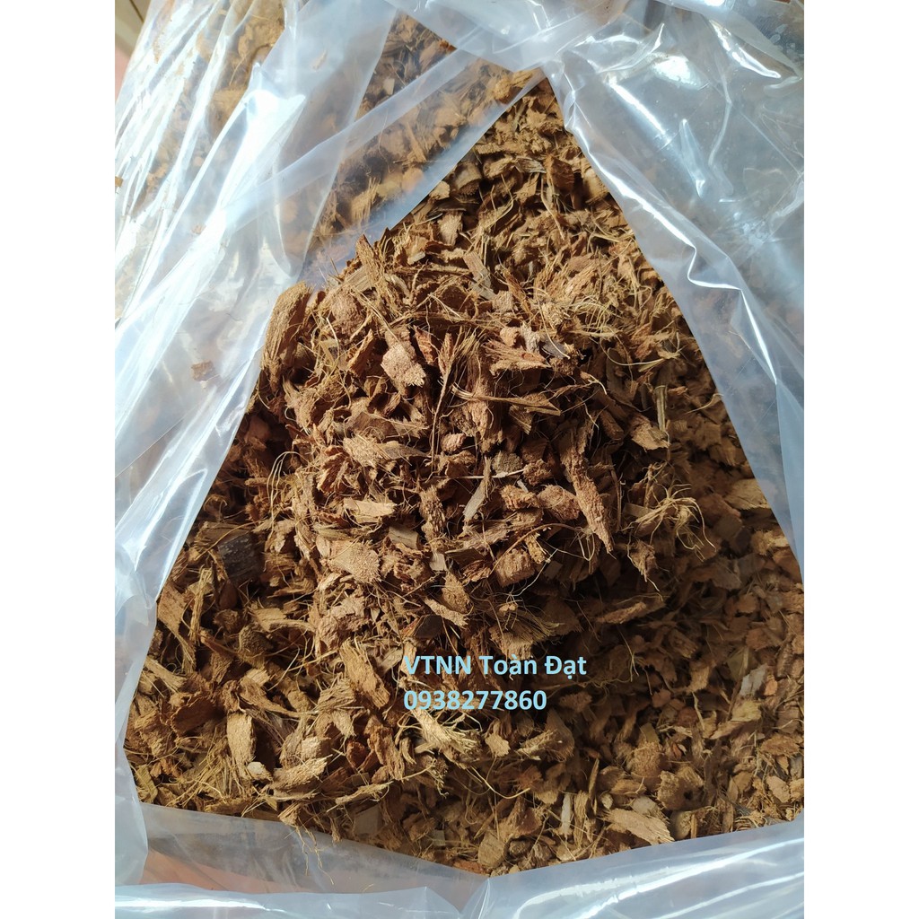 (500g) Giá thể xơ dừa trồng lan Coco Coir Chip Grow!T, giá thể mụn dừa trồng Cây Grow !T tiêu chuẩn xuất khẩu