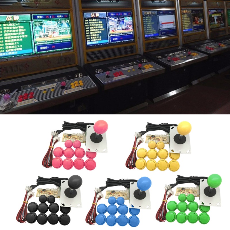 SANWA Bộ nút bấm điều khiển chơi game Super Arcade kèm phụ kiện cho PC PS3
