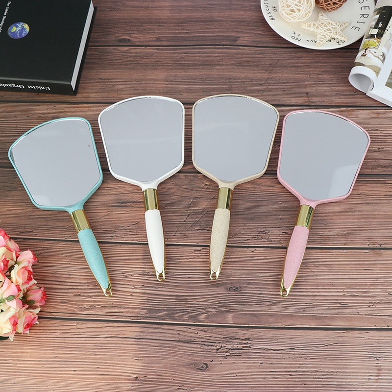 [Bảo Vệ tinh tế♥Gương Trang Điểm Cầm Tay Hình Chữ Nhật Bằng Nhựa Phong Cách Vintage