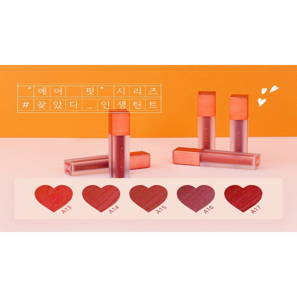 [Mã COSCOCOT12 -8% đơn 250K] Son Kem Lì Black Rouge Air Fit Velvet Tint Ver 3 Dry Fruit 36.6g | BigBuy360 - bigbuy360.vn