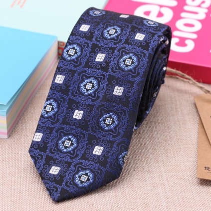 Cà vạt chú rể bản nhỏ 6cm, Calavat cao cấp, Cravat phong cách Hàn Quốc, Cavat dự tiệc CV-6392