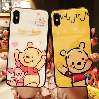 [FSS09JAN-Hoàn 20% xu] [ OPPO ] Ốp Lưng Kính Cường Lực Gấu Pooh Vàng