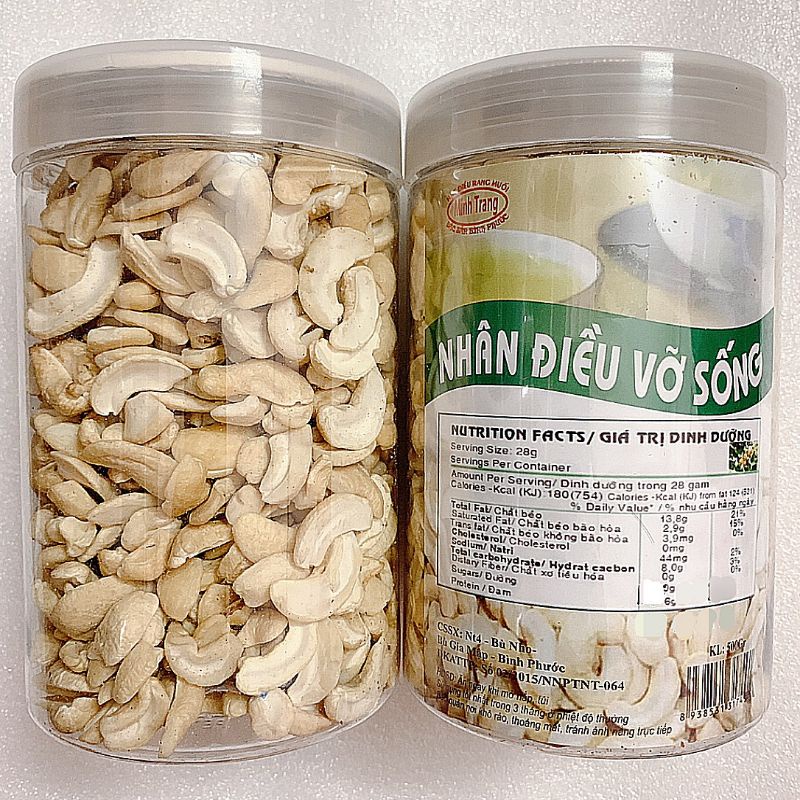 Hạt điều Bình Phước nhiều loại