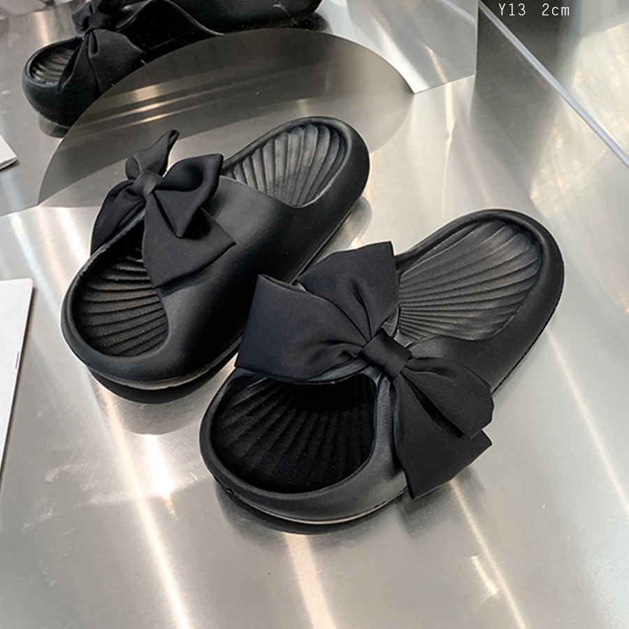 Dép siêu nhẹ đế mềm chống trượt gắn nơ xinh - Y13