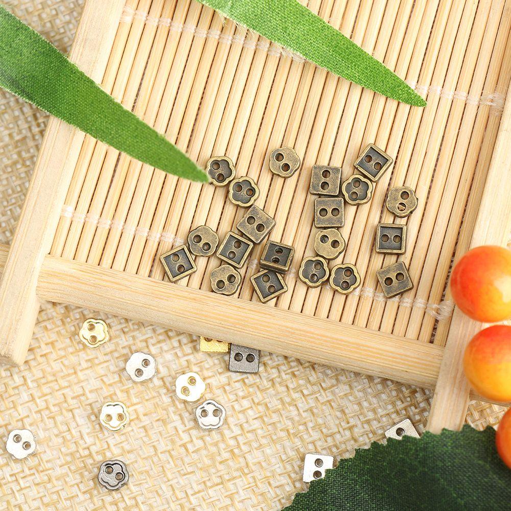 Set 10 / 20 Nút Cài Quần Áo Hình Vuông / Hoa 4 Màu Tự Chọn