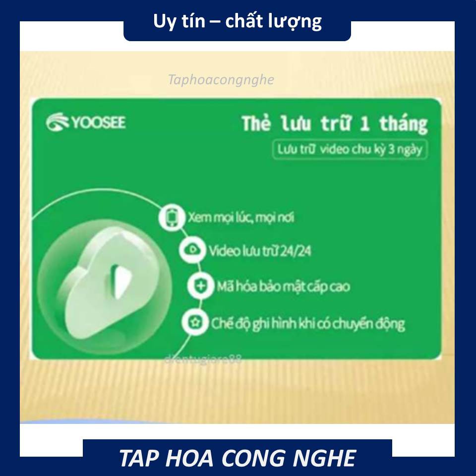 Thẻ ghi hình lưu trữ đám mây dành cho các dòng camera yoosee hỗ trợ lưu trữ đám mây VÀ CÁC LOẠI THẺ NHỚ 16/32/64GB | WebRaoVat - webraovat.net.vn