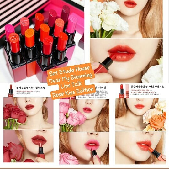 [TÁCH SET] Son thỏi hoa hồng Rose Kiss Edition Dear My Blooming Lips Talk