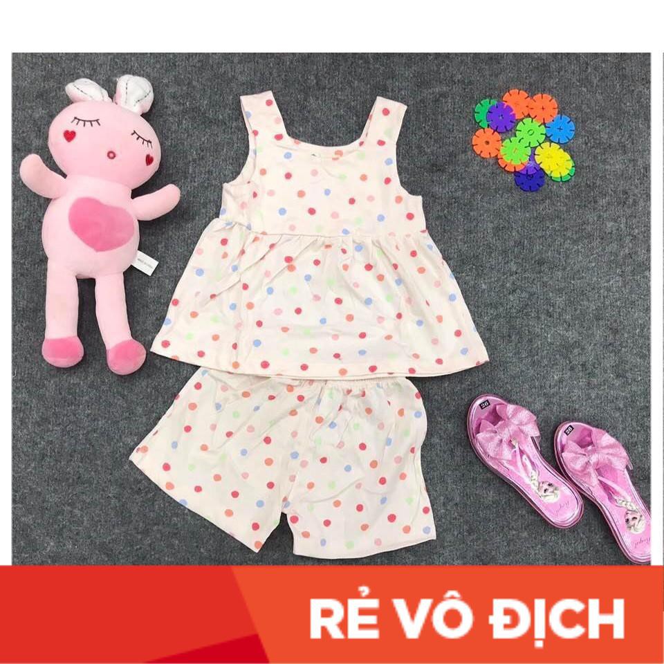 Bộ bé gái sát nách áo váy họa tiết size 1-10T. Cho bạn từ 10-32kg. Chất cotton mềm mịn thoáng mát (album 2)