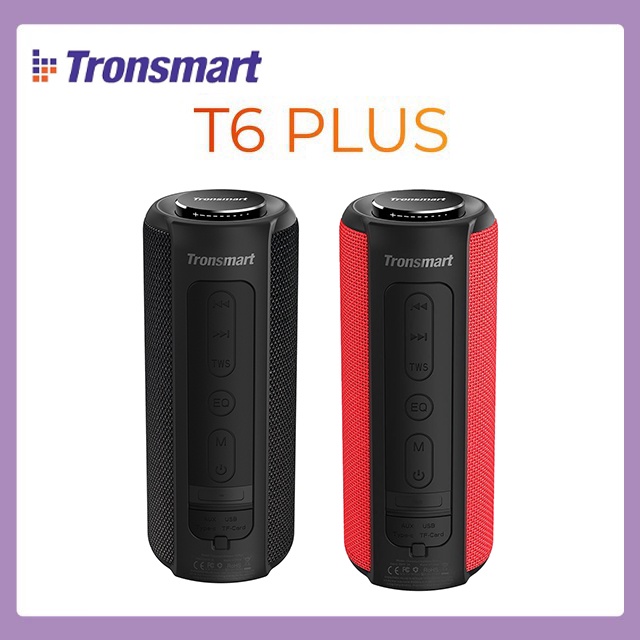 Loa Bluetooth 5.0 Tronsmart Element T6 Plus, Công Suất 40W, Âm Thanh Vòm 360 Độ - Hàng Chính Hãng