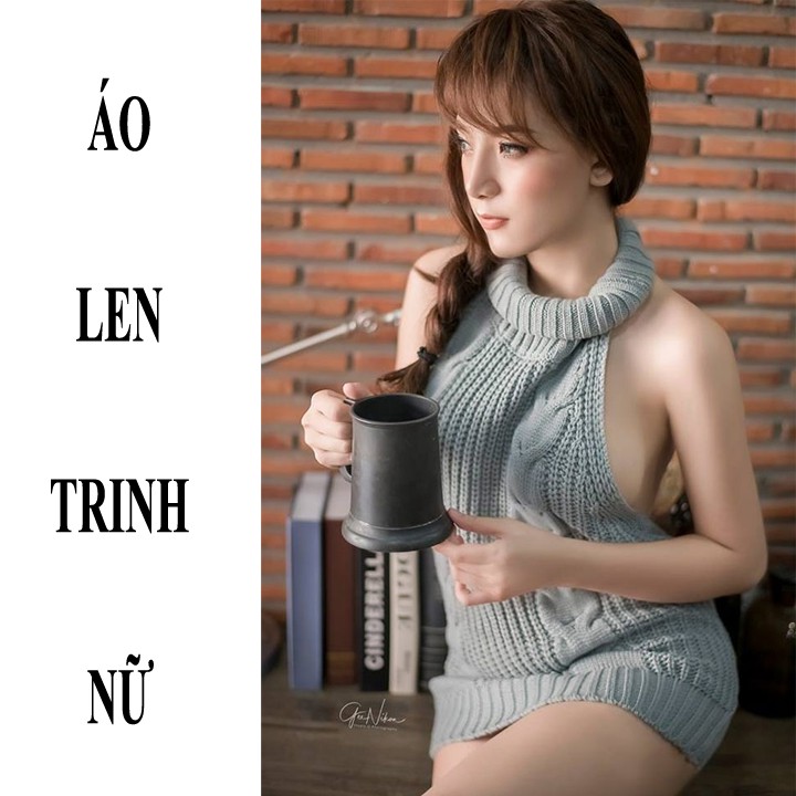 Áo Len Nữ Gợi Cảm - Áo Len Trinh Nữ Khoe Trọn Cơ Thể Cao Cấp
