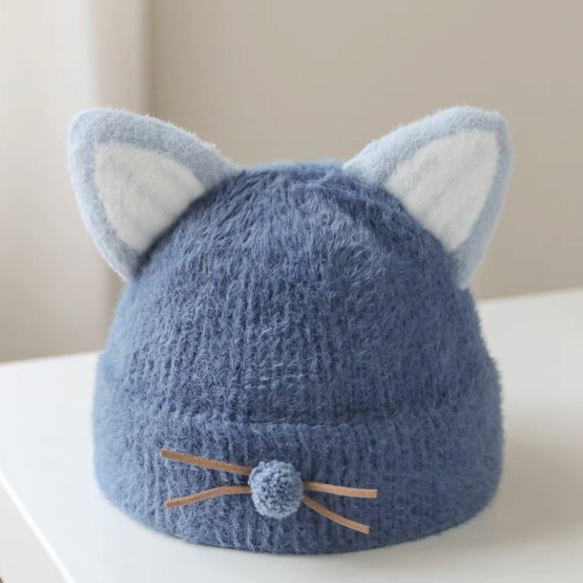 Mũ Trùm Đầu Giữ Ấm Tai Siêu Dễ Thương Thời Trang Thu Đông Cho Bé Trai Và Gái