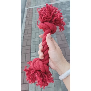 [ Xả Kho Size Lớn 35cm ] Dây thắt nút , đồ chơi gặm làm từ cotton bện thừng cho cún tập nhai