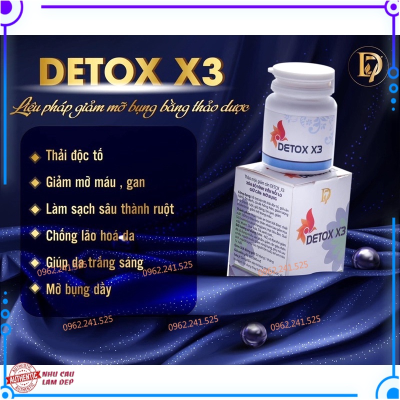 Detox X3 D7 - Thanh Lọc Tan Mỡ Hiệu Quả