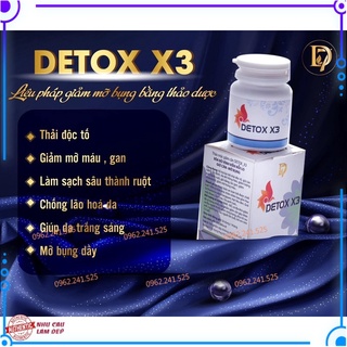 Detox x3 d7 - thanh lọc tan mỡ hiệu quả