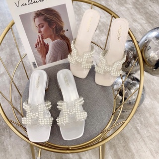 Sandal quai trong đính ngọc, đá 2p fullbox qccc s2696