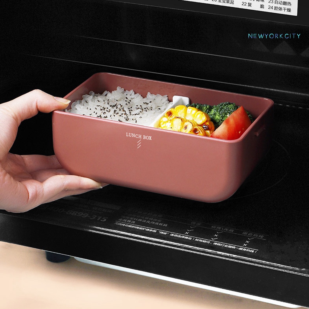 Hộp Đựng Cơm Trưa NYC 800/1600ML Bằng Nhựa PP Hai Lớp Đóng Kín Tốt Nhỏ Gọn Tiện Dụng