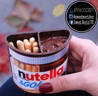 [THÙNG] Bánh que chấm sốt socola Nutella & Go - Mỹ