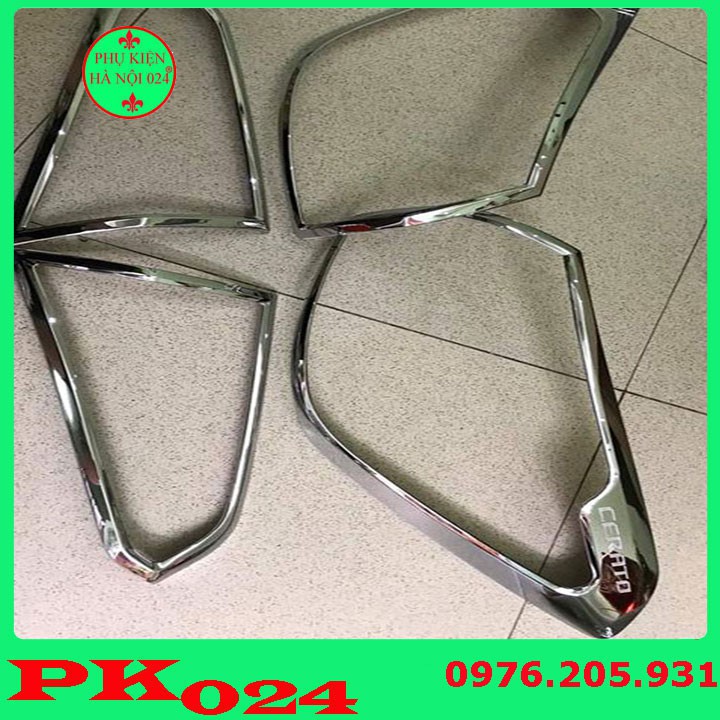 [Cerato 2015-2018] Ốp Viền Đèn Pha, Hậu Mạ Crom Kia Cerato 2015-2018