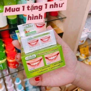 Kem tẩy trắng răng dừa herbal clove thái lan