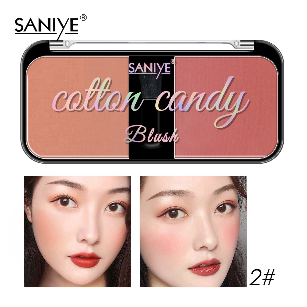 [Hàng mới về] Bảng phấn má 2 màu sắc tông lì thương hiệu SANIYE E0226 | BigBuy360 - bigbuy360.vn