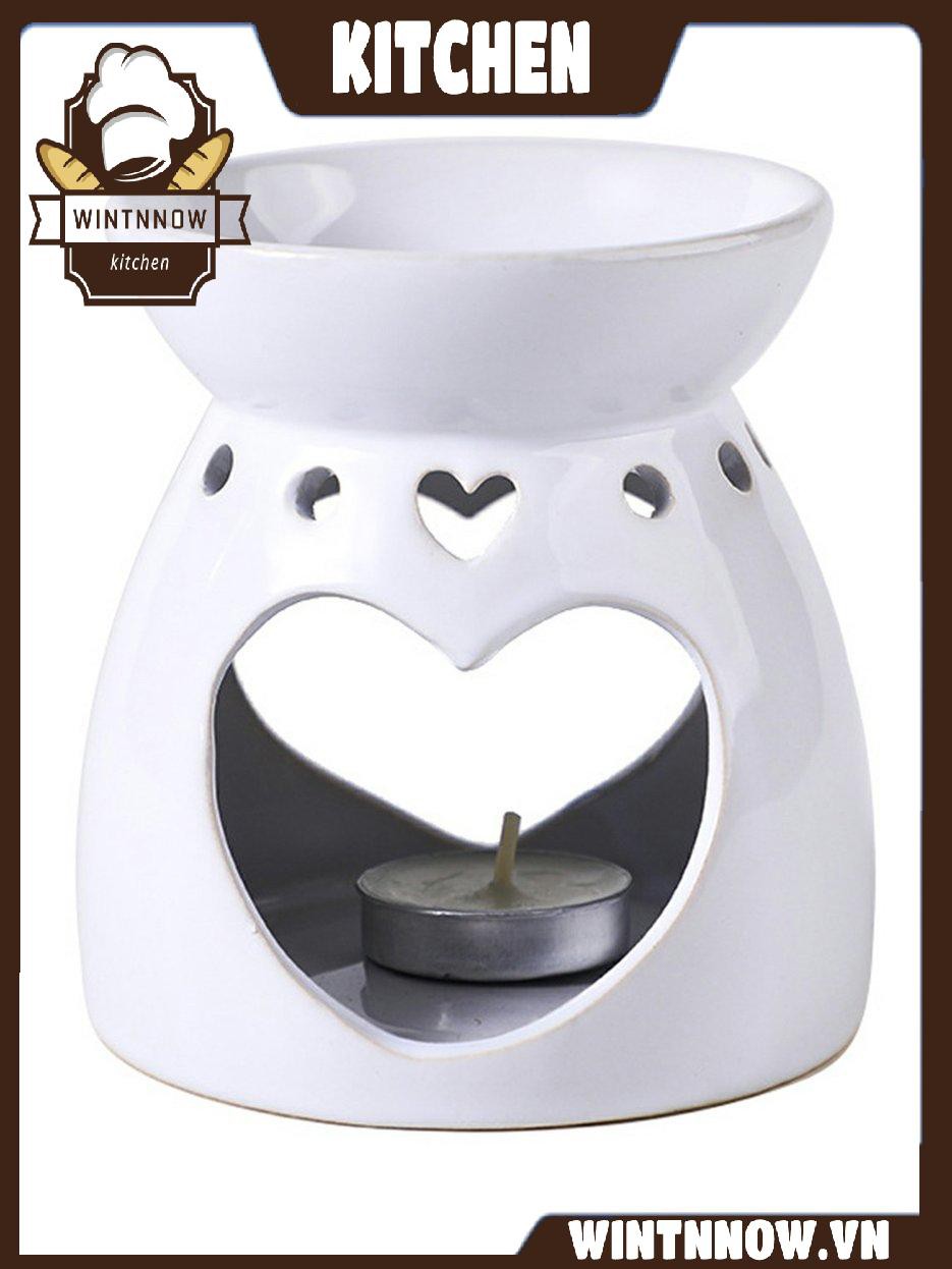 L16 Double Love Ceramic Aroma Diffuser Essential Oil Burner Incense Burner
