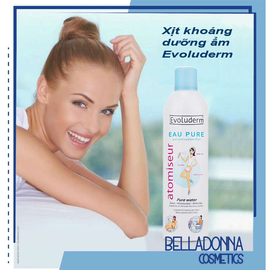 Xịt Khoáng Dưỡng Ẩm Evoluderm Atomiseur Eau Pure 150ml