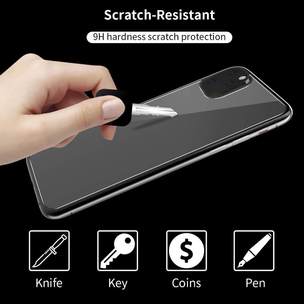 Bộ kính cường lực gắn ống kính và dán màn hình trước sau cho for IPHONE 11 PRO MAX XS XR X 7 PLUS