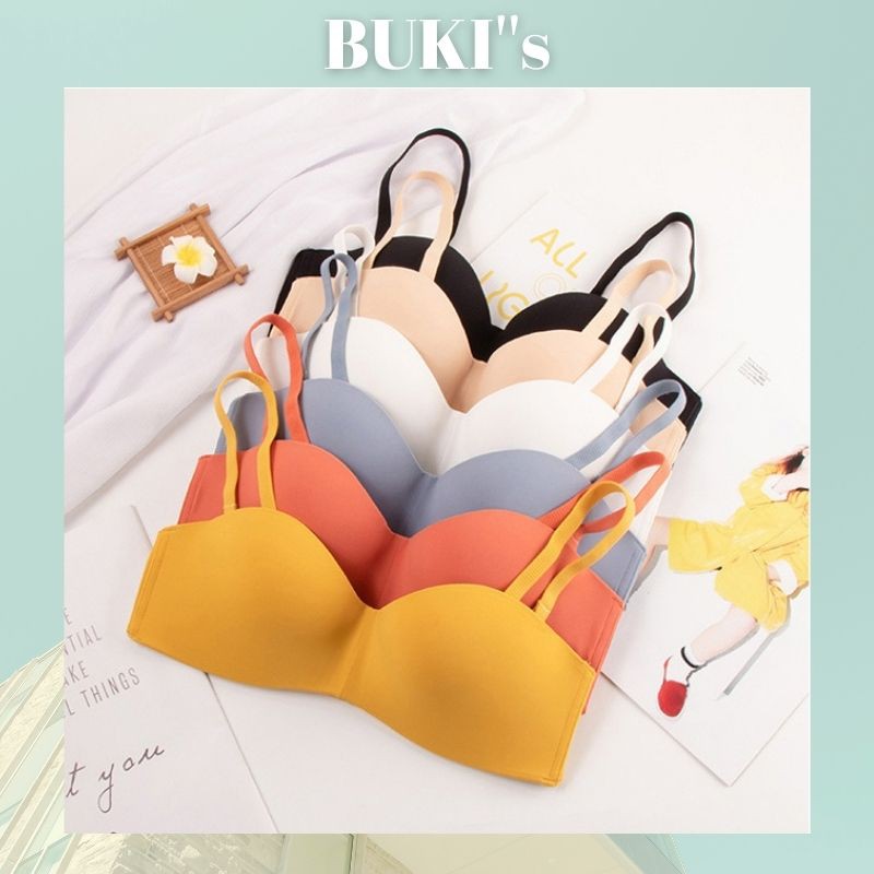 Áo lót su trơn không gọng đệm mỏng  - Áo quây chống tụt có dây tháo rời shop BUKI