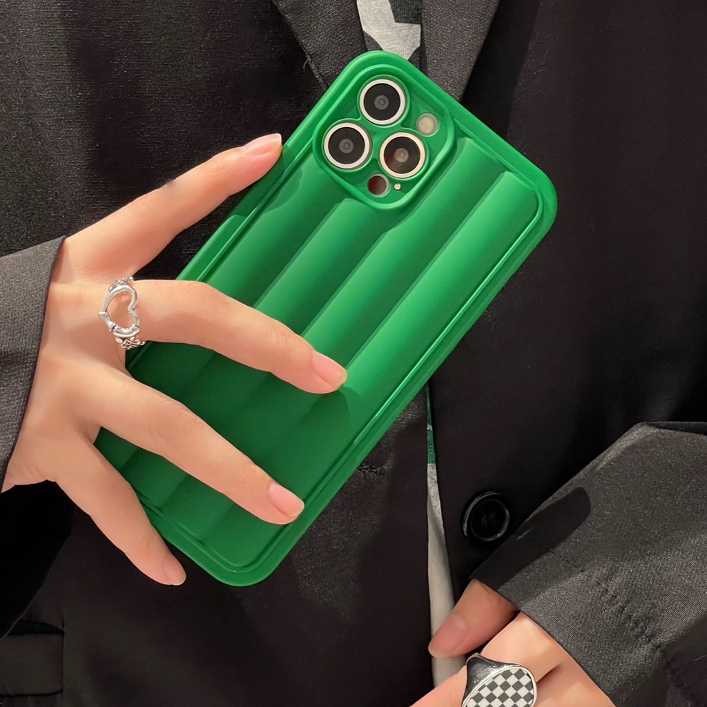 Ốp Điện Thoại TPU Mềm Họa Tiết Sọc Xanh Lá Thời Trang Mới Cho iphone 14 14 pro max 13 pro max 12 pro max 11 pro max 13 12