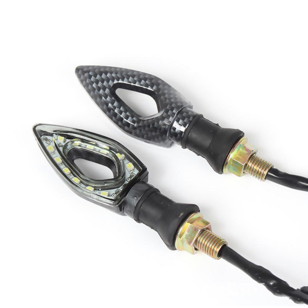 CẶP ĐÈN XI NHAN LED VỎ CARBON - CÓ THỂ UỐN CONG ĐẶC BIỆT